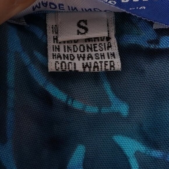 Mexicali Blues Button Front Midi Maxi Dress Sunflower Blue Tie Dye - Small - Picture 4 of 8